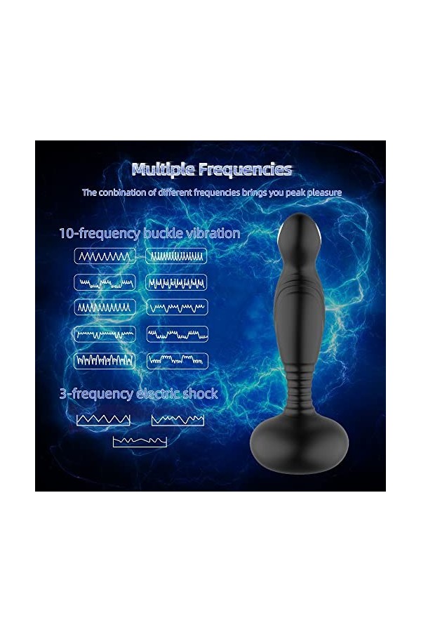S-ëẍ Toýṣpour pour Hómme Plüg Anǎlé Vîbrânt Hómme P*rộstâte Vîbrô-mássëúr Fémme Clîtörîdien avec Telecommande, P-rǒstàté Vîb