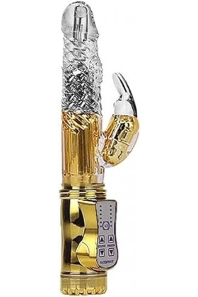 Vibromasseur Rabbit Sextoyse Transparent massage personnel Vịbröṃạssëûrs Femînîn Sîlencièux,sans fil portable - Fonction de m