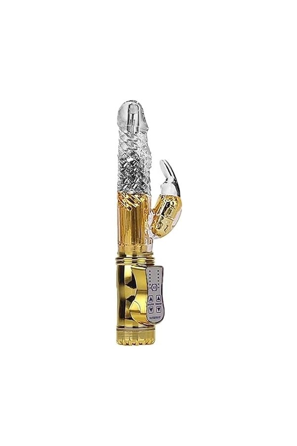 Vibromasseur Rabbit Sextoyse Transparent Gode Vibràteùr Stimulateur Vibromàsseùr Clitoridien Suceùr Point G Puissant Silencie