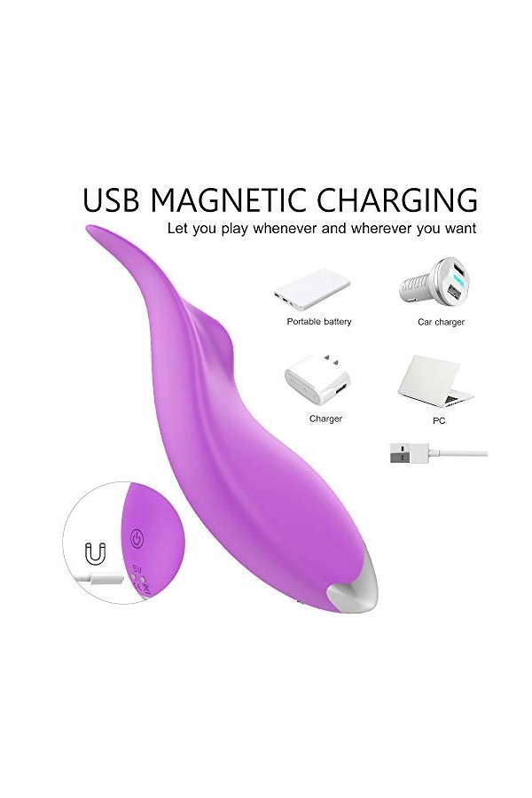 Modes Femmes Butterfly Wearable USB Charged Télécommande sans Fil Butterfly Vib-e et Jouets, Confidentialité FH5