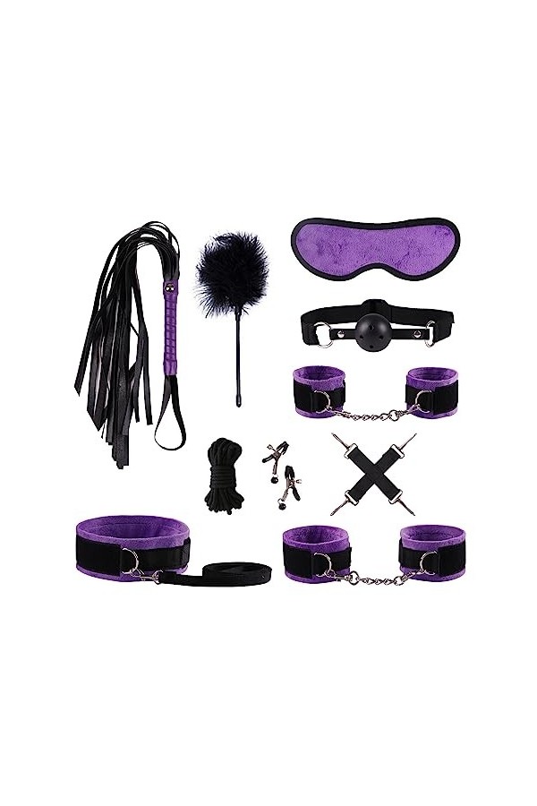 BioPlj10 Pices Set Erotîcôṡ For Couples Toys Sports Bedroom Purple D744
