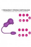 Oèuƒ vibr?nt Vibro-Masseur Clitoridien Télécommande Bluetooth Stimulateur Clitoridien sěxtoy vỉƀrant v02 oeuf vibrant femme
