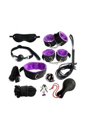 BioPljEnsemble de 10 Pièces En Nylon Rouge Pour Chambre DAdulte D662