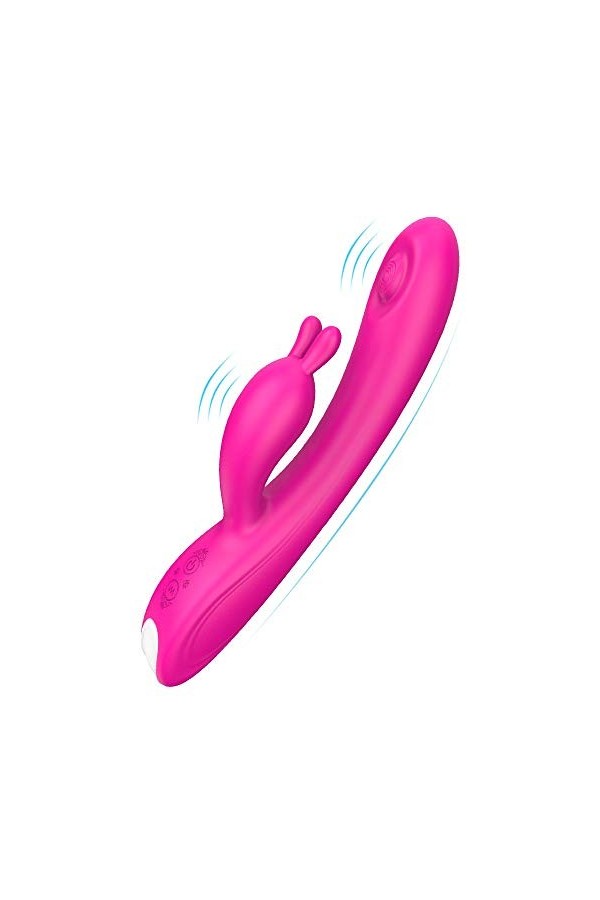 Vibrations de Léchage de La Langue,Rose Clitoridien Suceur Stimulateur Point G Et Sein Puissant Silencieux Sextoyse Plaisir F