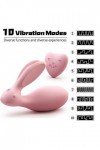Stimulation Vaginale feminin clitoridienne vibro sans fil avec telecommande vibromasseurs HZ20A