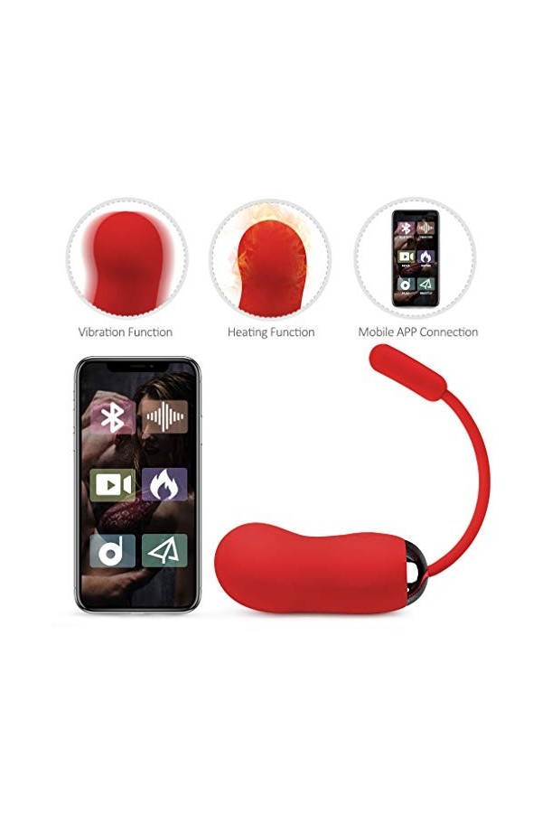 Petit Oeuf Vibrant Connecté sextoy clitoridien Vîbrãńt Femme a Distance Portable avec sans Fil