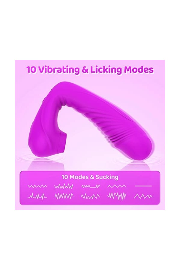 Vibromásseurs Feminin Clitorîdîen Sucëur va et vient Sëx Femme Vibrant Vibromásseur, Femme Sextoyse Couple Plaîsir Femme Gôde