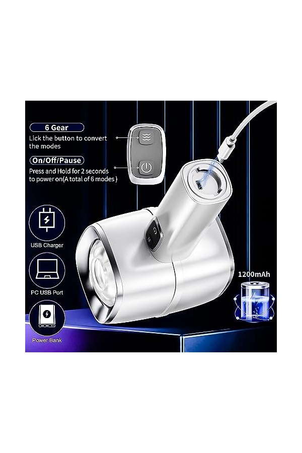 Måštürbắtěür Ventouse Électrique Mắsseur Vîbråņt Homme Masculin an-Us Va Et Vient,Réaliste Silicone Orale Cup Appareil De Mắs