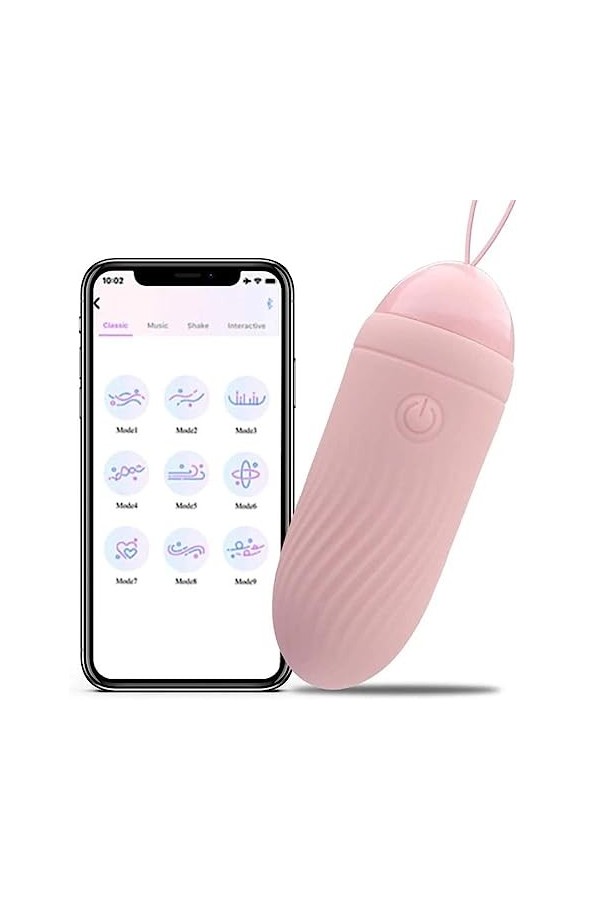 Š??tô?se Pl?iśir F?mṃe ?ềuf V?b?ant F?ṃme Sans Fil Connecté Téléphone avec Application, ??x ?ôýs F?mṃe ô?uf V?b?ant Bluetoot