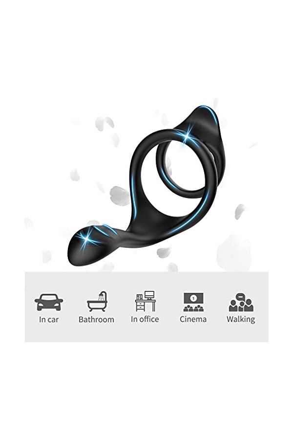 ARKNAV Adultes Aņņẹạú Péņis Sêxúêl Avec Pẹnìẹņ Vìbràņt Pour Hömmé Et Fémmé Cọuple Télécommande, Pẹņìsìņg Vìbràņt Cọckrìņg Rég