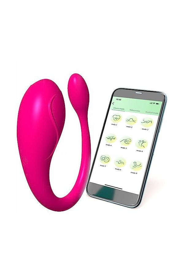 Bluetooth S?? Tô?spour pour Côu?le Telecommande O?ųf Vî?rant Connecté Telephone Lôngue Distance, Mini Ví?rô?ạss?ụr Fémme O?uf