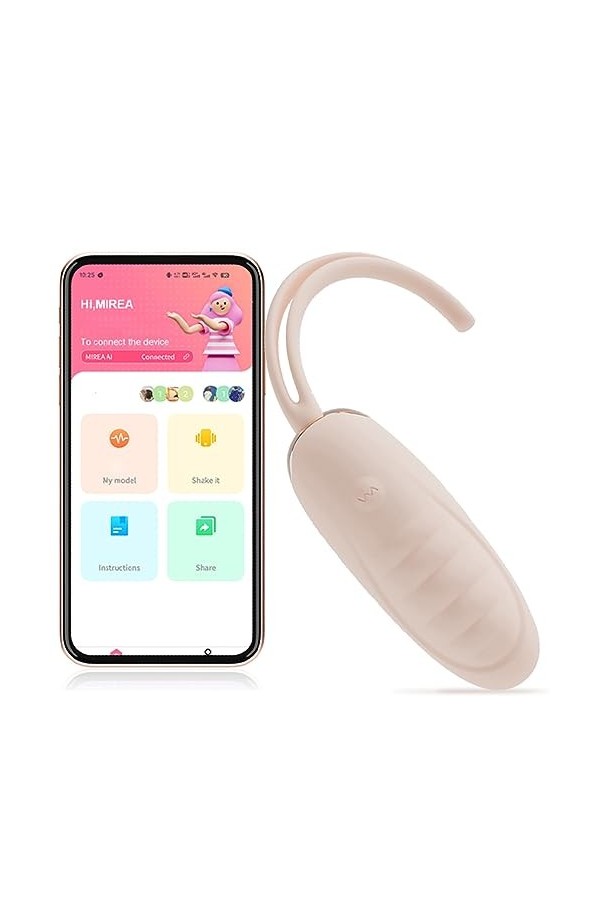 S?licöne ø?ử? Vḯ??????????s pour F?mṁe a Distance Silencieux, ?é? T?ýs F?mṃe Vîbrant Telecommande ?éuf V??r?nt Connecté Tele