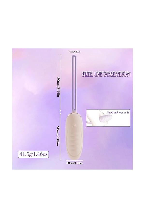 S?licöne ø?ử? Vḯ??????????s pour F?mṁe a Distance Silencieux, ?é? T?ýs F?mṃe Vîbrant Telecommande ?éuf V??r?nt Connecté Tele