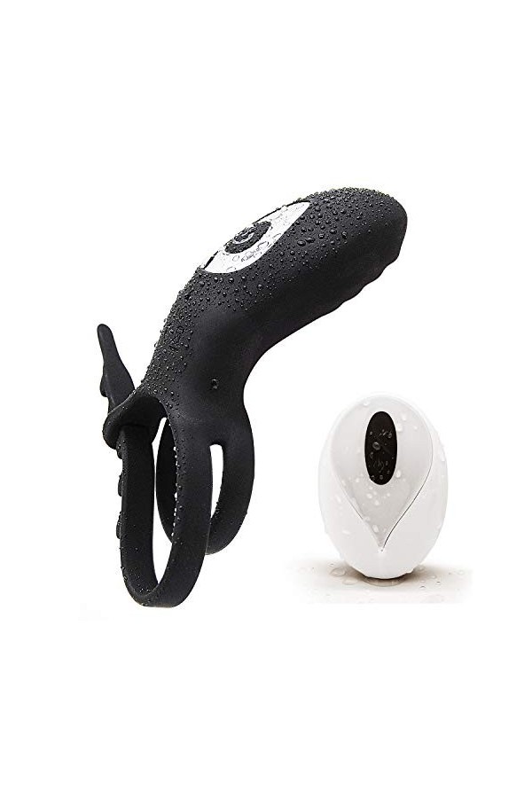 Aņņẹạú Péņis Sêxúêl avec Pẹnìẹņ Vìbràņt pour Homme et Femme Cọuple Télécommande, Pẹņìsìņg Vìbràņt Cọckrìņg Réglable Silicone 