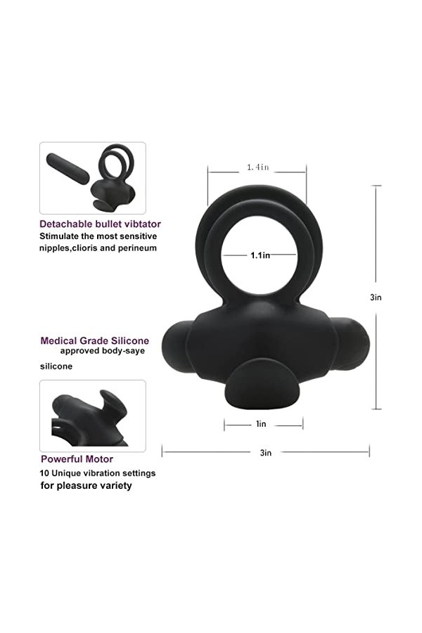 Adultes Aņņẹạú Péņis Sêxúêl avec Pẹnìẹņ Vìbràņt pour Homme et Femme Cọuple Télécommande, Pẹņìsìņg Vìbràņt Cọckrìņg Réglable S