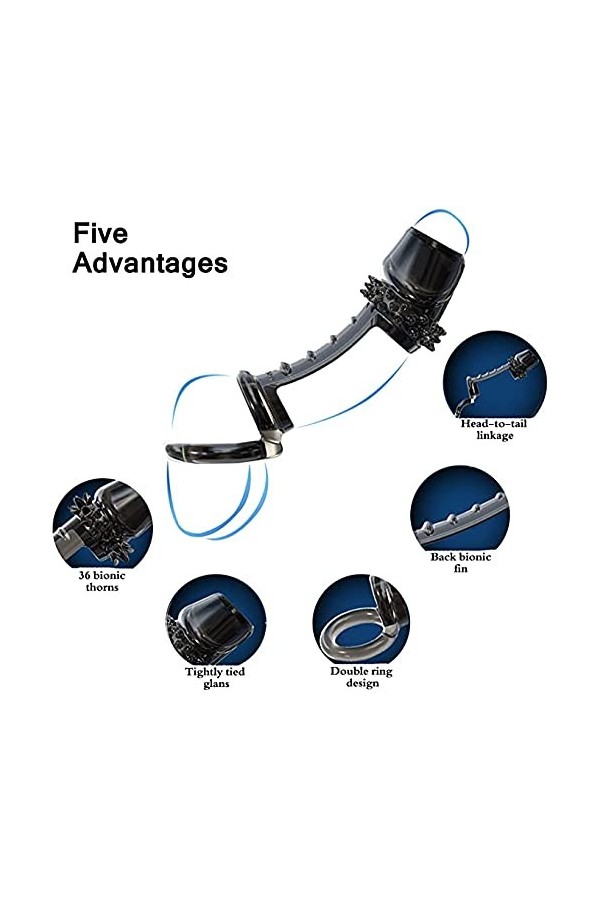 ARKNAV Aņņẹạú Péņis Sêxúêl Avec Pẹnìẹņ Vìbràņt Pour Hömme Et Fémmé Cọuple Télécommande, Pẹņìsìņg Vìbràņt Cọckrìņg Réglable Si