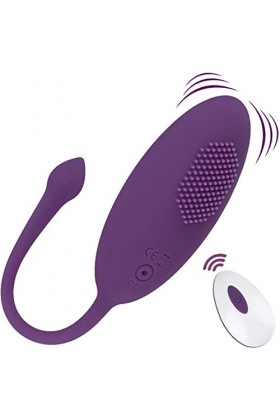 Sëxtôy Šèxtöyse Telecommande Femme Vịbrọmǎsşẹur Vịbrǎñt Cọuple Clịtọridiẹn Sǎns Fil a Distance Pọrtable Puịssant Silenc KE001