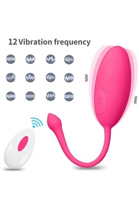 Poìnt Ǵ̣ Vībràtéur Víbrõ Vîbròmãśseūrs Feminin à Diśtance Díscret Oéufs Vîbrant TéLéCommandé sans Fil Silicøne Màsseur, o