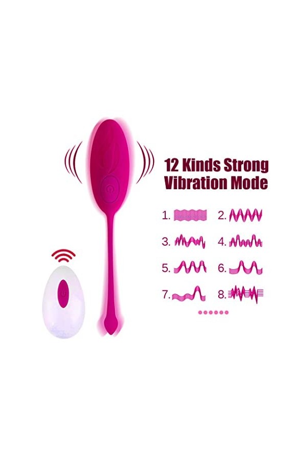 Poìnt Ǵ̣ Vībràtéur Víbrõ Vîbròmãśseūrs Feminin à Diśtance Díscret Oéufs Vîbrant TéLéCommandé sans Fil Silicøne Màsseur, o