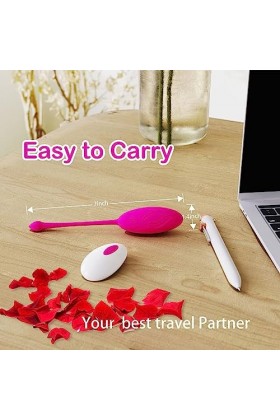 Poìnt Ǵ̣ Vībràtéur Víbrõ Vîbròmãśseūrs Feminin à Diśtance Díscret Oéufs Vîbrant TéLéCommandé sans Fil Silicøne Màsseur, o