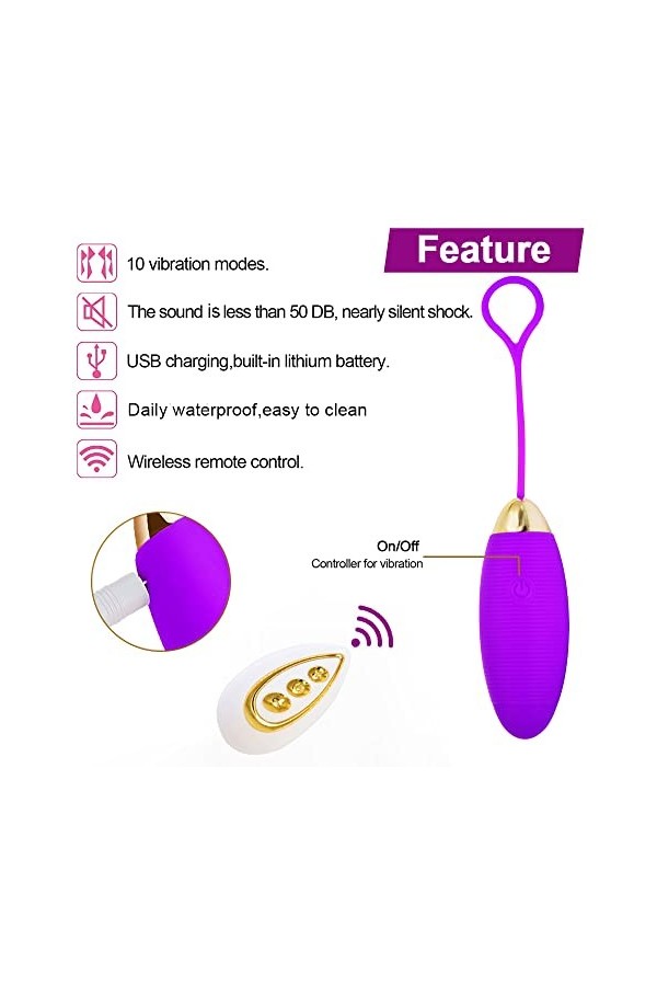 Pộîñt Ġ Couple Œuf Portable ?ℯ?ℯ? ø?ử? Vḯ??? S?? ???? Feṃṃe C??ℴ??ℯ Vìbràntê pour Femme Vìbrọ-màsśêùr Clìtọr-ìdì-ên Stimulàtê