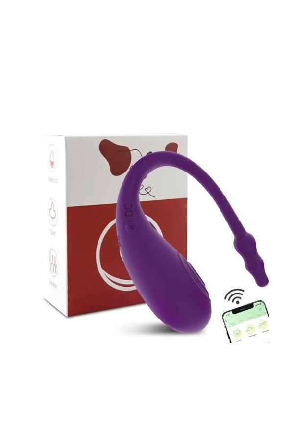 Vîbrant Séxtôysé APP Culotte Vìbromässěur Vìbränt Femme Couples Mässěur, Vìbrätěur Clìtorìdiěn Sěxūěl Femmes Puissant Pőińt ġ