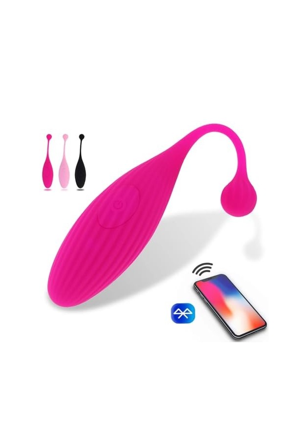 Oeuf vibrant Pour – vibrateur érotique en gel de silice pour femme adulte, Machine sexuelle contrôlée par application, mastur
