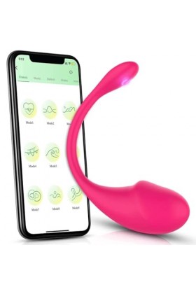 Oeuf vibrant Vibrateurs télécommandés par application, vibrateurs en gel de silice, Pour pour femmes, masturbateur point G, 1