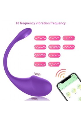 Oeuf vibrant Vibrateurs télécommandés par application, vibrateurs en gel de silice, Pour pour femmes, masturbateur point G, 1