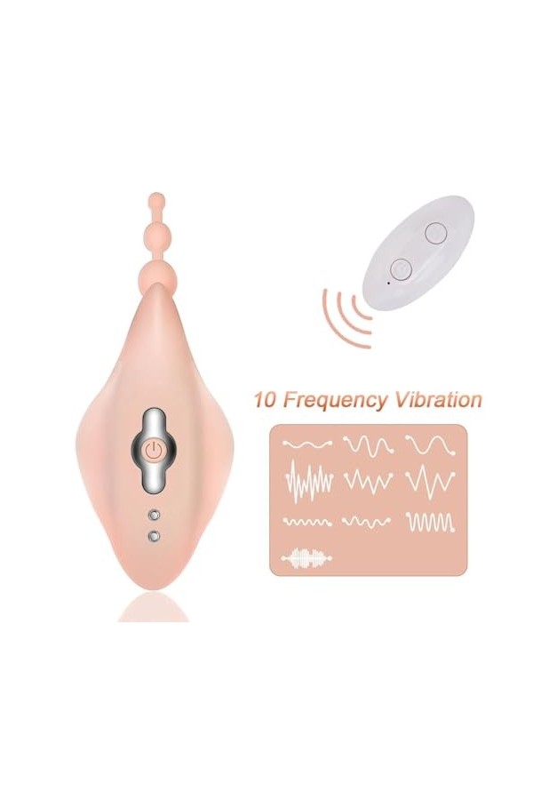 Oeuf vibrant Vibrateur de culotte portable à 10 vitesses, œuf vibrant Invisible, télécommande, masturbateur, Machine sexuelle