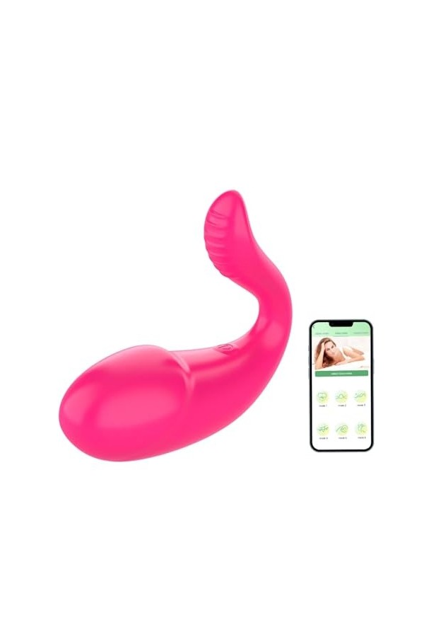 Oeuf vibrant Gode ​​vibrateur point G portable, application télécommande, culotte en œufs vibrants pour femmes, masturbateur,