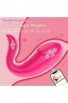 Oeuf vibrant Gode ​​vibrateur point G portable, application télécommande, culotte en œufs vibrants pour femmes, masturbateur,