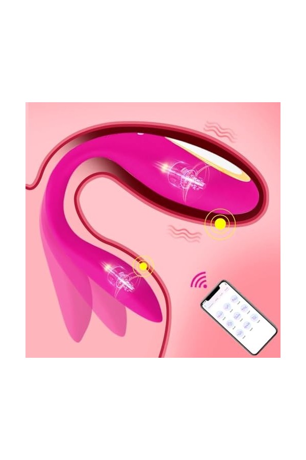 Oeuf vibrant APP vibrateurs à distance Pour femmes U Type oeufs vibrants G Spot masturbateur vibrateur masturbateur jouets se