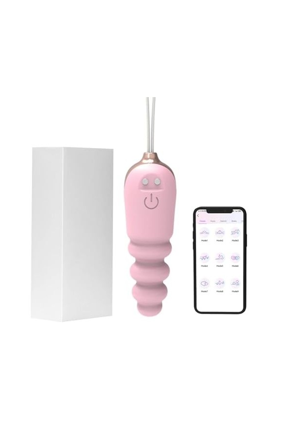 Oeuf vibrant Vibrateurs télécommandés avec application Pour pour femmes, masturbateur point G, boule, Plug Anal, œuf vibrant,