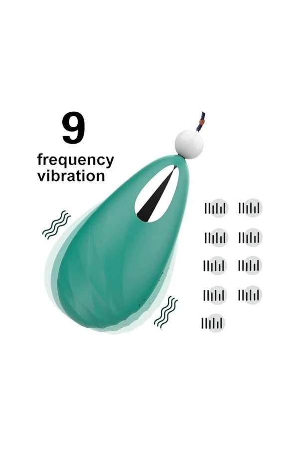 Oeuf vibrant Pendentif à 9 vitesses, œufs vibrants, culotte, point G, masturbateur, gode, Machine sexuelle, jouets sexuels Po