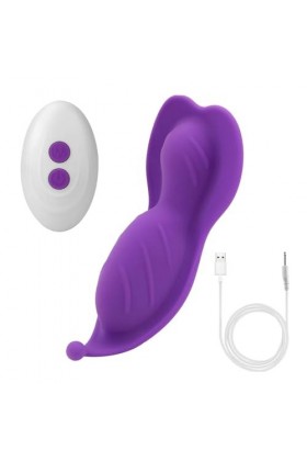 Oeuf vibrant G Spot Masturbateur Portable Papillon Gode Vibrateur 10 Fréquence Portable Télécommande Invisible Oeuf Vibrant A