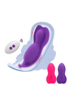 Oeuf vibrant G Spot Masturbateur Portable Papillon Gode Vibrateur 10 Fréquence Portable Télécommande Invisible Oeuf Vibrant A