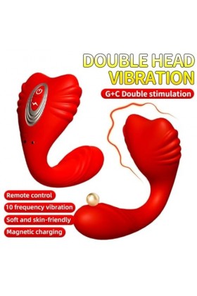 Oeuf vibrant Silicagel Double Moteur Oeuf Vibrant Portable Télécommande G-spot Vibrateur Sex Machine Sex Toys Pour Masturbate