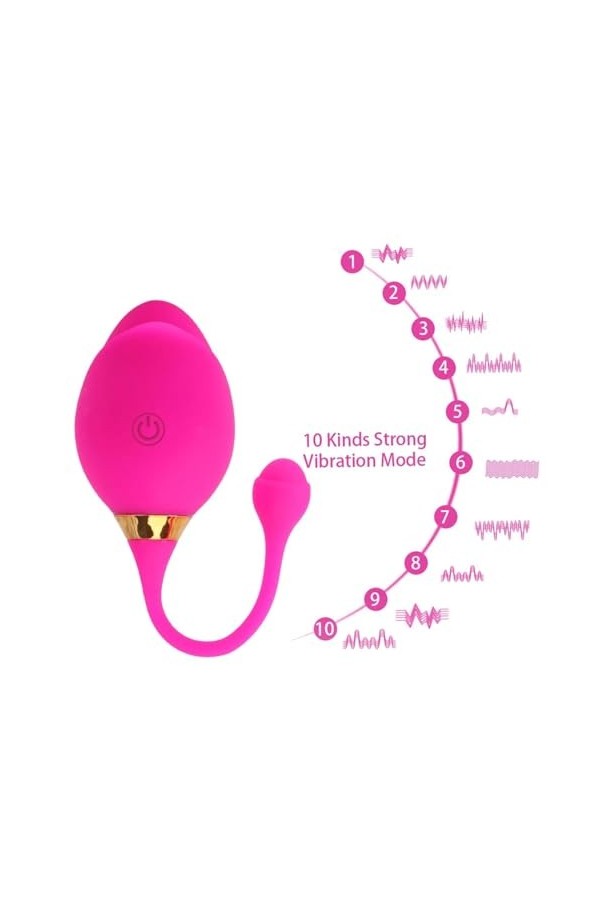 Oeuf vibrant Pour – vibrateur dœuf de saut à 10 vitesses, Machine sexuelle vibrante à distance, point G, jouet sexuel pour f