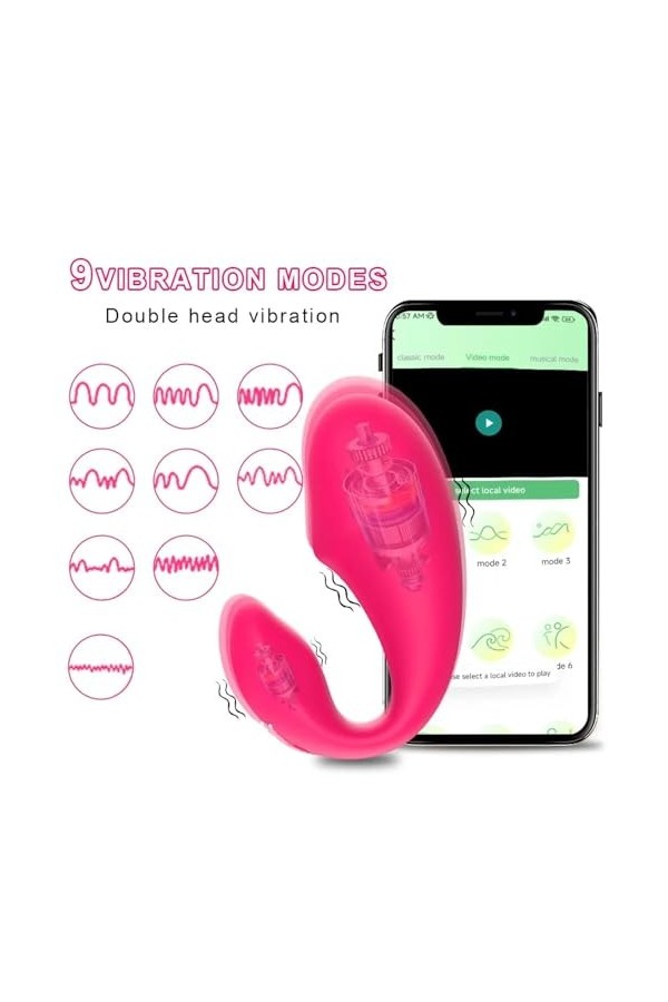 Oeuf vibrant G Spot masturbateur vibrateurs Anal vibrant oeuf Machine de sexe 9 vitesses APP contrôle portable adulte jouets