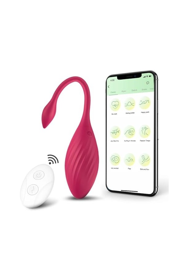 Oeuf vibrant Oeuf vibrant télécommandé masturbateur point G App vibrateurs femmes jouet sexuel Pour femmes sexe Machine balle