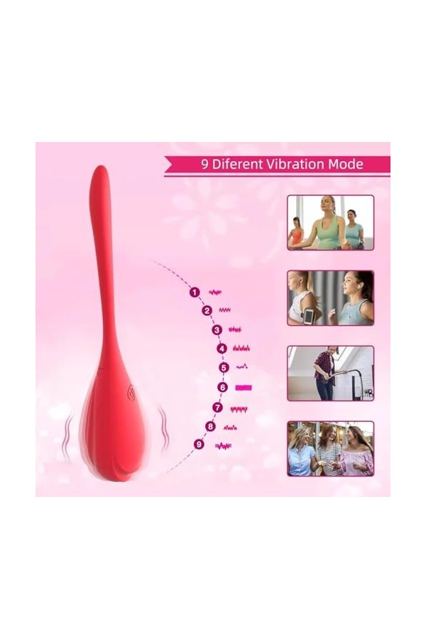 Oeuf vibrant Vibromasseur télécommandé portable avec application portable, masturbateur point G, gode à œufs vibrant, Machine