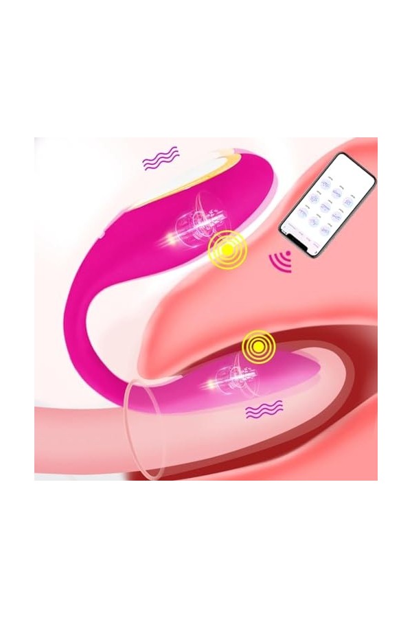 Oeuf vibrant Pour – Double vibrateur télécommandé pour couple, gode portable pour femme, masturbateur point G, jouets sexuels
