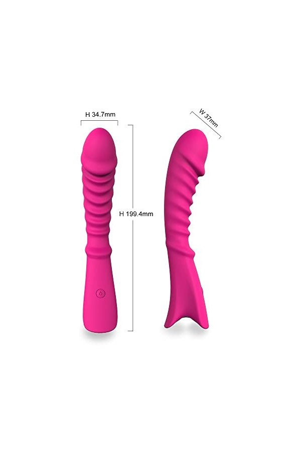 S-ěx-tôyse Femme Cli-tôri-diěn Sūcěūr Vibrãńt Pôińt Ġ Puissãnt Vã et Viěnt,Vib-romãss-ěur pour Femme Cli-tôri-diěn Silicone U