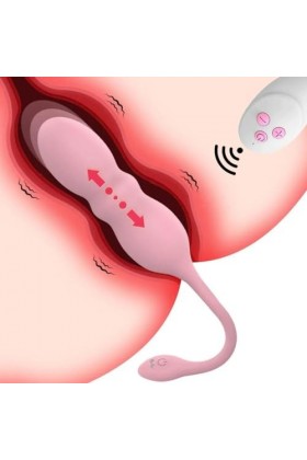 Oeuf vibrant Vibrateur télescopique à 3 vitesses, masturbateur, culotte boule, œuf vibrant, point G, Machine sexuelle pour fe