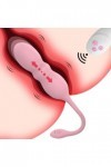 Oeuf vibrant Vibrateur télescopique à 3 vitesses, masturbateur, culotte boule, œuf vibrant, point G, Machine sexuelle pour fe