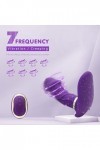 ?è?f Vîbrant ?ans ?il pour ?è??e Masseur Portable Sans Fil,10 modes,Silicone de 100% Sécurité,Imperméable,USB MB04