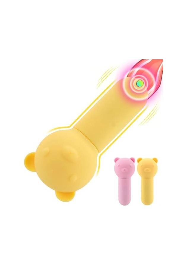 Oeuf vibrant Pour – jouets sexuels avec chargeur USB pour femmes, petit ours, vibrateur, masturbateur, balle, œuf vibrant, po