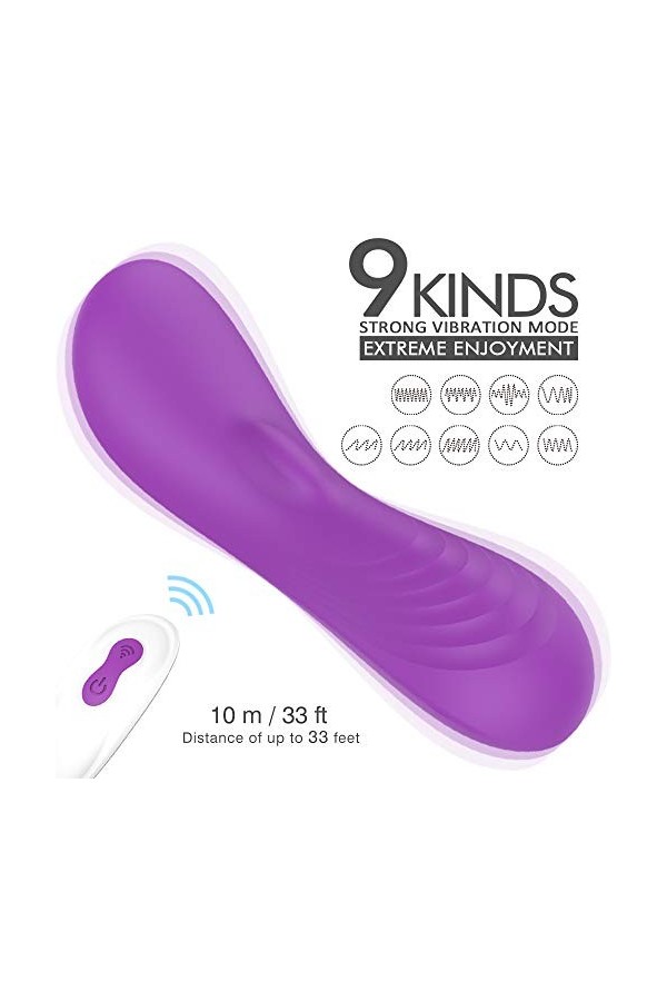 Vîbrômâssêur Fémmé telephone ôêüf Vîbrø Mini-????? culotte V?b???te V?b?? Femme Póîńt Ġ St?m?l?t??r Télécommande Sans Fil - V