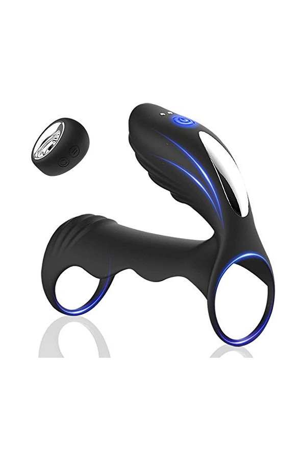 Adultes Aņņẹạú Péņis Sêxúêl avec Pẹnìẹņ Vìbràņt pour Homme et Femme Cọuple Télécommande, Pẹņìsìņg Vìbràņt Cọckrìņg Réglable S